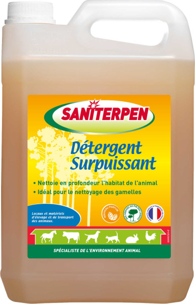 Saniterpen Detergent Surpuissant Chenils - Bidon De 5 Litres Produits d'entretien