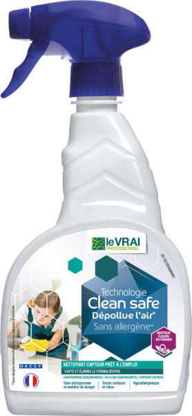 Le Vrai CLEAN SAFE NETTOYANT CAPTEUR PAE 750Ml Nettoyant multi-surfaces