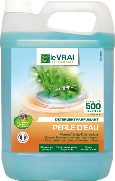 LE VRAI PERLE D'EAU 5L Nettoie et parfume durablement Détergents sol