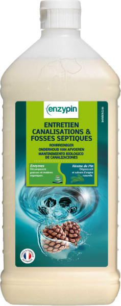 Le vrai professionnel entretien canalisations technologie enzypin 1L Entretien des canalisation