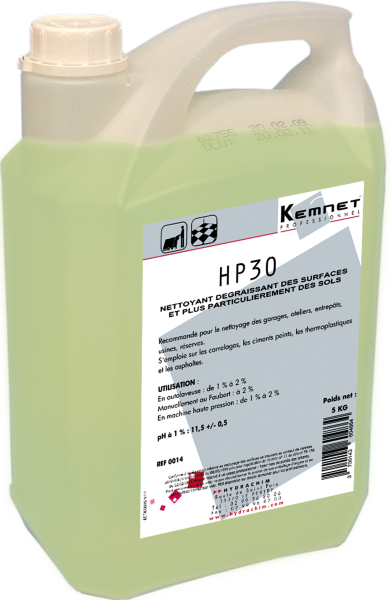 Nettoyant Dégraissant surfaces concentré HP30 Bidon de 5L Dégraissants