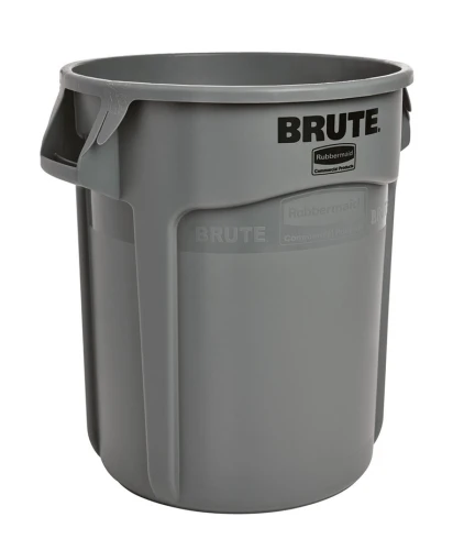 Conteneur BRUTE rond Rubbermaid 37,9 litres – Gris ou Blanc Conteneur RUBBERMAID Brute de 38 à 208 litres
