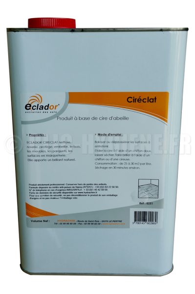 Eclador Cire Parquet Le Bidon De 5 Litres Entretien et traitement des parquets