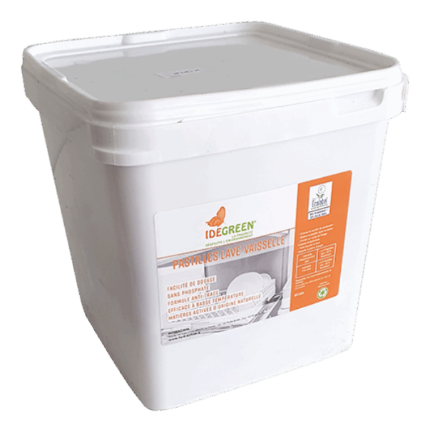 Idegreen Pastilles Lave-Vaisselle / Seau De 2.25kg (125 pastilles) Vaisselle machine
