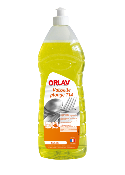 Liquide Vaisselle Main Citron Orlav 14% 1 L