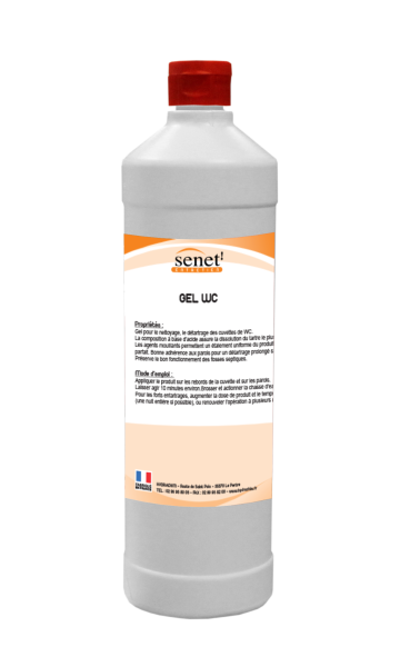 Gel Wc 1 L Senet Nettoyant Detartrant Sanitaire Entretien sanitaire