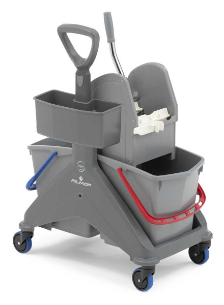 Chariot De Lavage Bi Bac 2X15L Sur Roulettes Avec Presse Et Bac Chariots de lavage