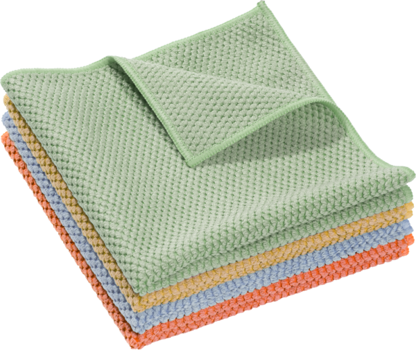 Lavettes MICROFIBRE 300 g/m² ECORESPONSABLE 38X40Cm Carton de 120 (24 sachets de 5) - Coloris au choix Matériel de nettoyage manuel