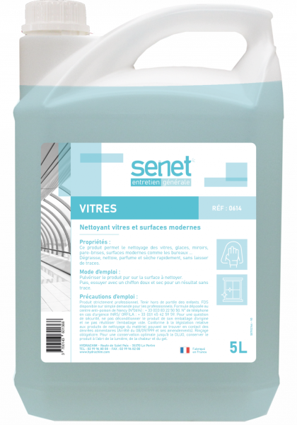 Liquide pour vitres et surfaces modernes  - 5 Litres Les vitres