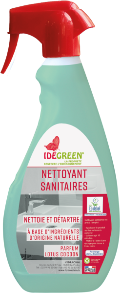 Nettoyant Sanitaire Ecologique  Idegreen Le Pulvérisateur De 750Ml Produits écolabel