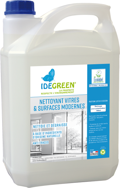 Nettoyant Vitre Et Surface Moderne Ecologique Idegreen Le Bidon De 5 Litres Nettoyage vitres