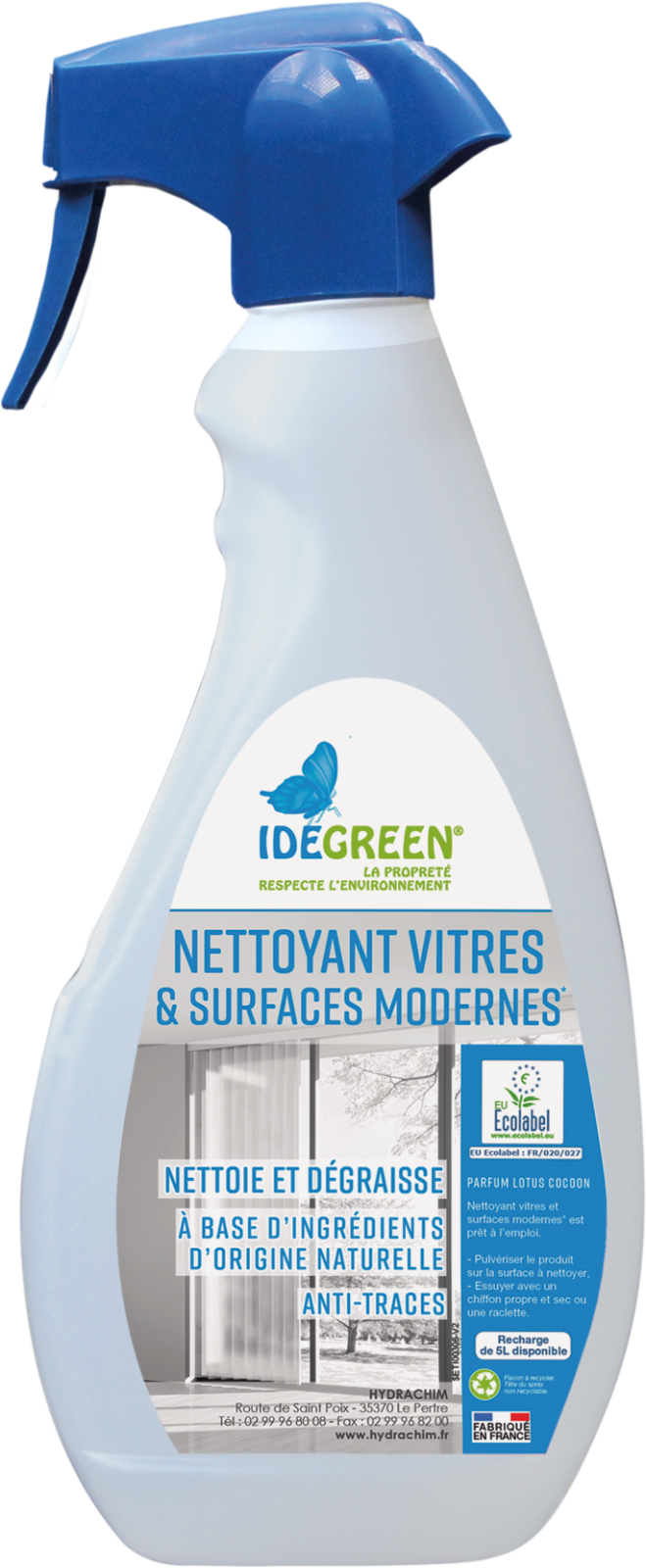 Nettoyant Vitre Et Surface Moderne Ecologique Idegreen Le Bidon De 750Ml