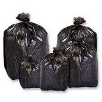 SACS POUBELLES 100 L BD NOIR 55µ RENFORCE - Carton de 200 poches basses  densité