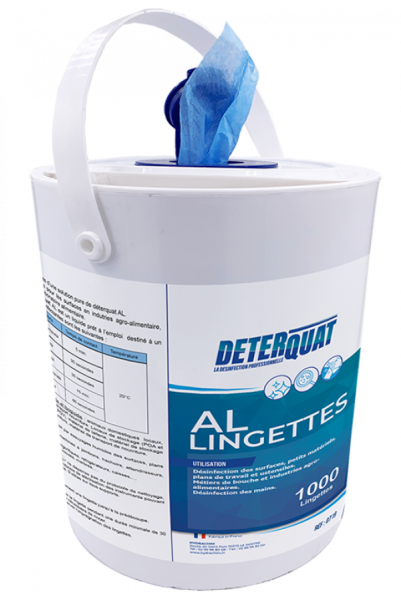Deterquat Al Lingettes Agro Bleues Pro / Boite De 200 Nettoyants desinfectants