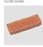 FILTRE MOUSSE CUIVRE JVD SECHE MAIN AIR PULSE