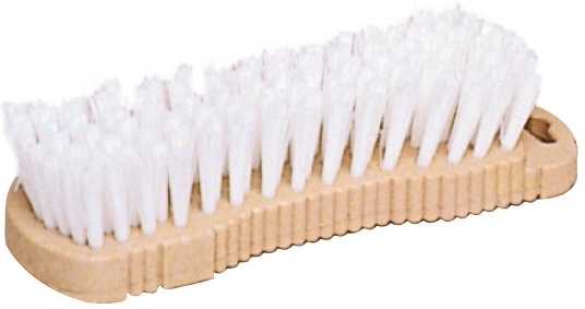 Brosse à main nylon avec manche