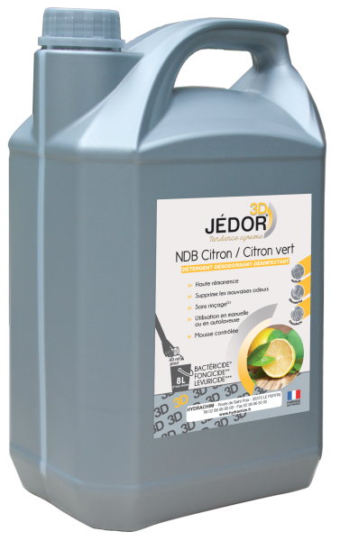 Jedor 3D Detergent -Le Bidon De 5 Litres Parfum Au Choix( Floral,Pamplemousse,Citron Vert,Ambiance) Entretien des sols