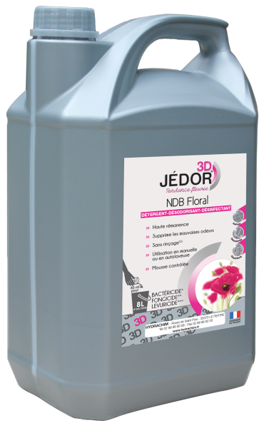 Jedor 3D Detergent -Le Bidon De 5 Litres Parfum Au Choix( Floral,Pamplemousse,Citron Vert,Ambiance) Accueil