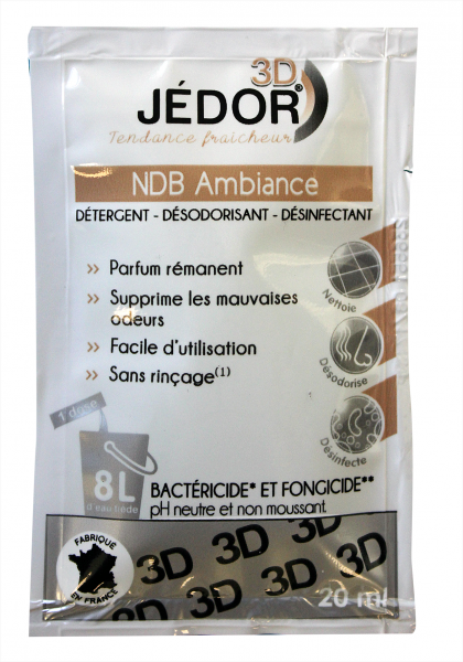 Jedor 3D Detergent 250 Dosettes De 20Ml - Parfum Au Choix Entretien des sols