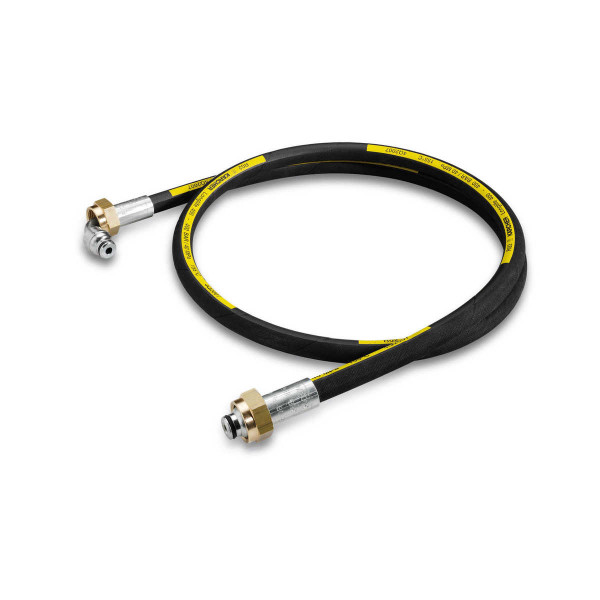 Flexible haute pression coudé, 1.5 m, DN 8, 400 bar, 1 x M22 x 1,5 / 1 x raccord AVS pour tambour enrouleur Nettoyeur haute pression : Accessoires & composants