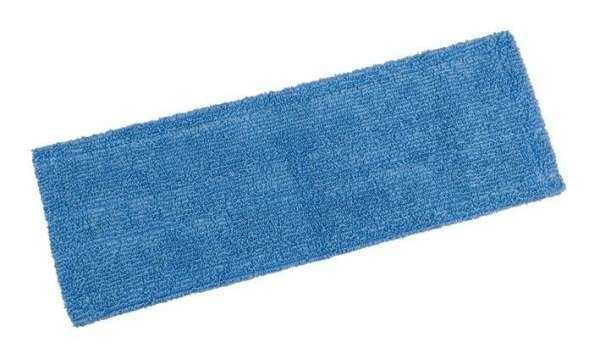Frange Microfibre Bleue  40 Cm Microfibres Bleue ,Poches + Languettes Le lavage