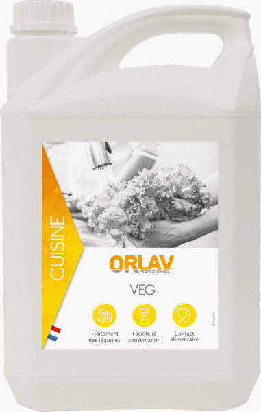 VEG Agent de décontamination des produits d’origine végétale 5L Vaisselle main
