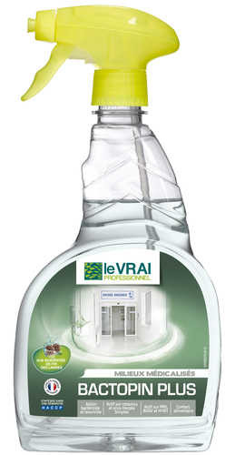 Detergent Desinfectant Bactopin Plus Le Vrai - 750 Ml Nettoyant multi-surfaces
