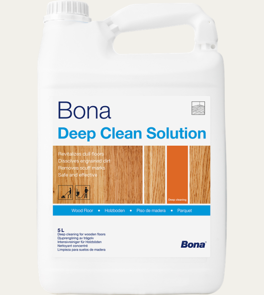 Bona Deep Clean Solution nettoyant sols en bois vitrifiés et huilés et les terrasses en bois 5L Entretien et traitement des parquets