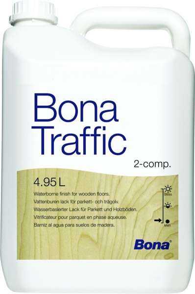 Vitrificateur Bona Traffic Satine Le Bidon De 4.95Litres Entretien et traitement des parquets