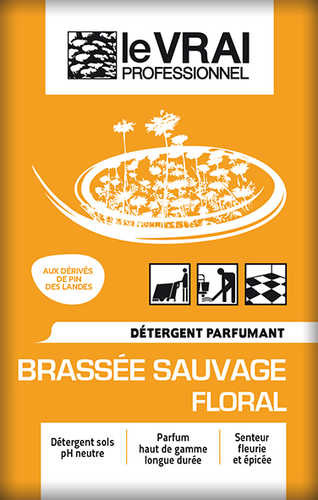 LE VRAI BRASSEE SAUVAGE NETTOYANT DESODORISANT DOSETTES 125*16ML Détergents sol