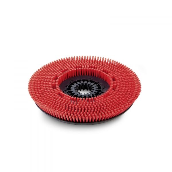 Brosse nylon rouge D.430mm Accessoires autolaveuses