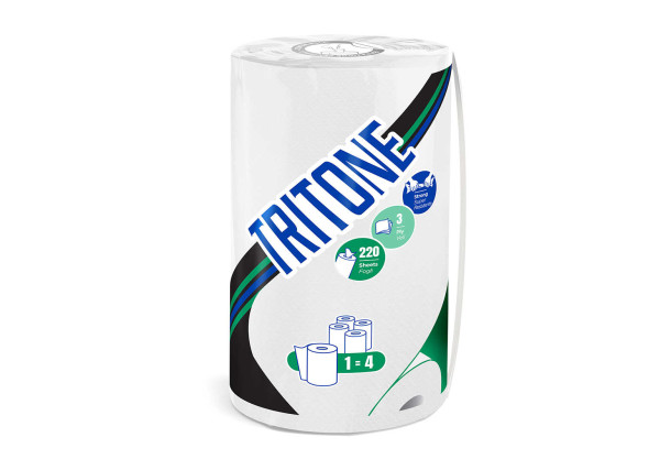 Essuie Tout Professionnel Haut De Gamme  Tritone De Celtex Le Colis De 12 Rouleaux Essuie Tout