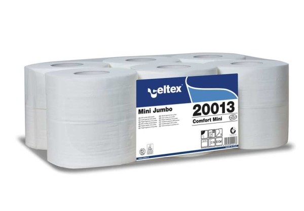 Papier Toilette Mini Jumbo Type 200M  Eco Label Les 12 Rouleaux Papier toilette et distributeur