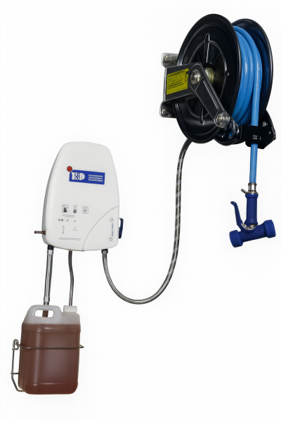 Centrale De Nettoyage Et Desinfection 1 Produit +Enrouleur automatique Inox centrale de nettoyage