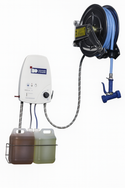 Centrale De Nettoyage Et Desinfection 2 Produits +Enrouleur Inox De 10 R 20Metres centrale de nettoyage