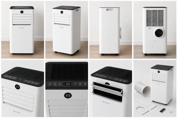 Climatiseur portable Series J 9000 BTU – Climatiseur mobile réversible avec Wi-Fi EN STOCK LIVRAISON GRATUITE Nouveautés