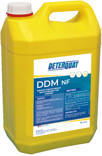 Deterquat DDM Dégraissant Désinfectant Alimentaire Pour Surface / 5L Dégraissants