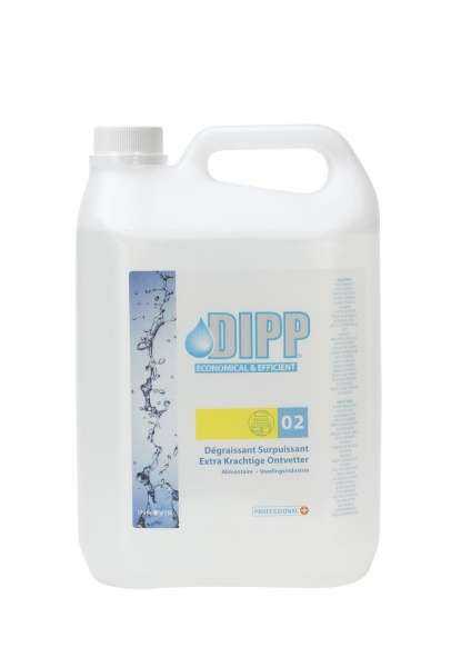 Dipp Lot De 4 Bidons De 5 Litres Super Degraissant + Plancha XXL Nettoyant multi-surfaces