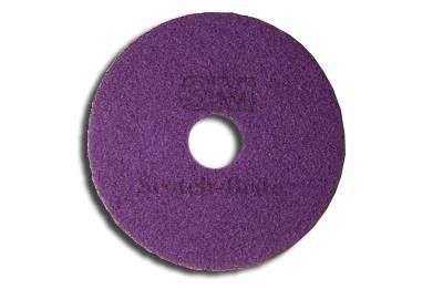 Disque 3M Mauve Diamant Pour le Nettoyage et Lustrage des Sols Diam 430Mm 17