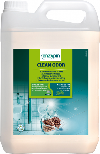 Le vrai professionnel clean odor menthe destructeur d’odeur technologie enzypin - Bidon 5 Litres DESODORISANT