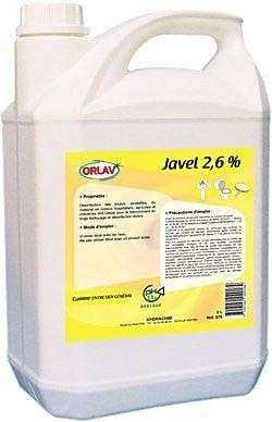 Eau De Javel 2.6% Le Bidon De 5 Litres Javel