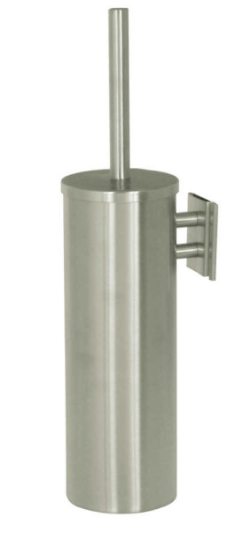 BALAI BROSSE WC + SUPPORT MURAL INOX BROSSÉ abattant WC