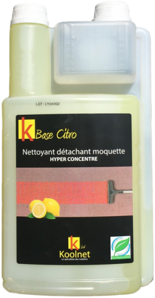 NETTOYANT DETACHANT MOQUETTE CITRON 1L Produits d'entretien