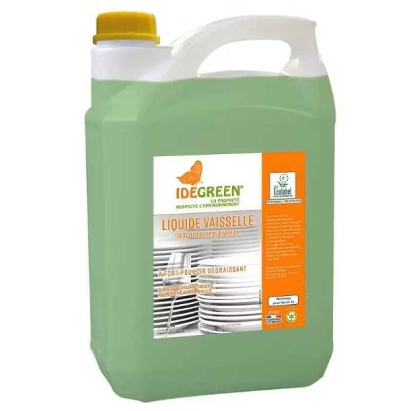Idegreen Liquide Vaisselle Ecolabel Le Bidon De 5Litres Vaisselle main