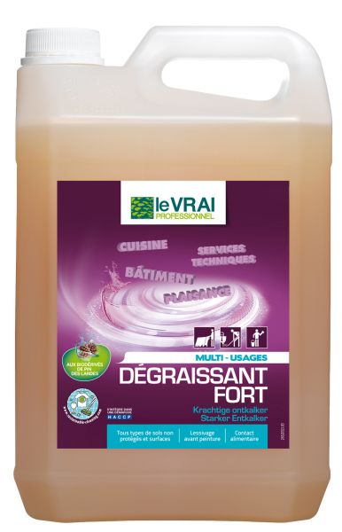 Detergent Degraissant Fort MULTI USAGES Le Vrai Bidon De 5 Litres Détergents sol