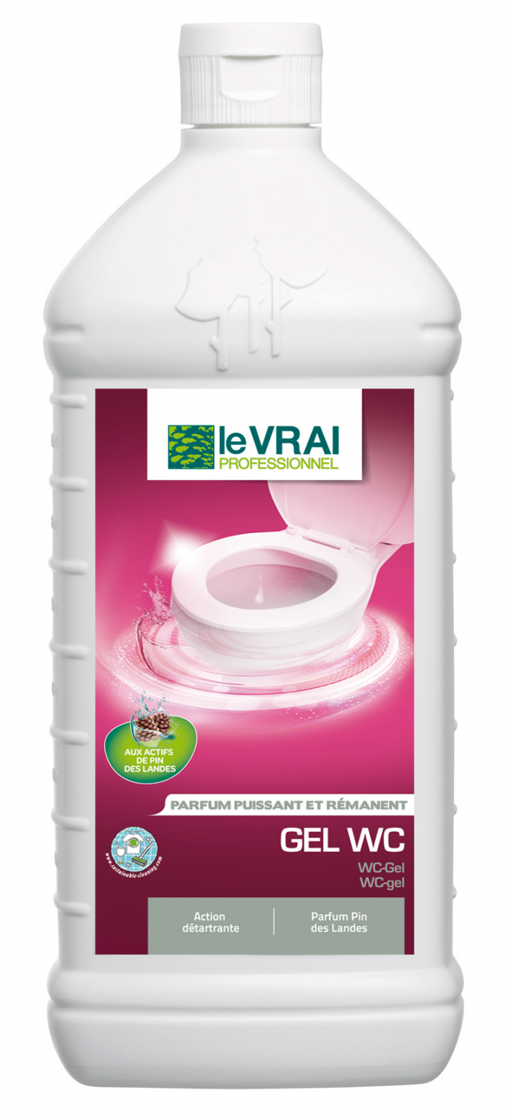 Detartrant Gel Wc Le Vrai Le Flacon De 1Litre