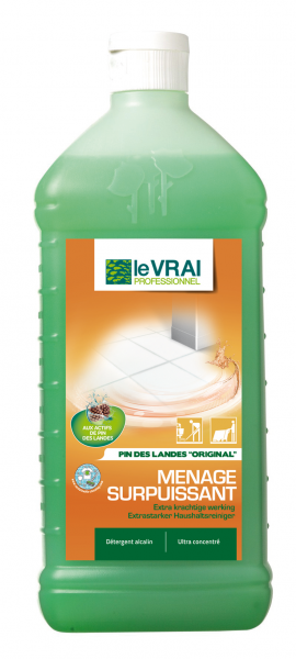 Le Vrai Menage Surpuissant - Flacon De 1 Litre Détergents sol