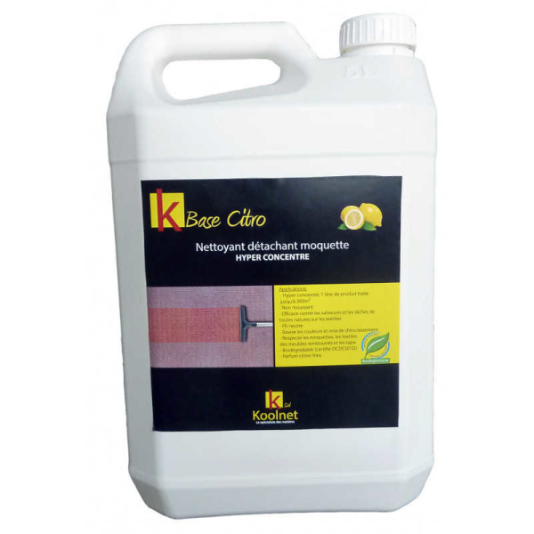 NETTOYANT DETACHANT MOQUETTE CITRON 5L Produits d'entretien