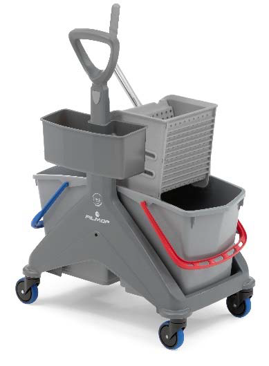 Pack Chariot De Lavage Bi Bac 2X15L Sur Roulettes Avec Presse Et Bac+ Manche Telescopique+Support Chariots de lavage