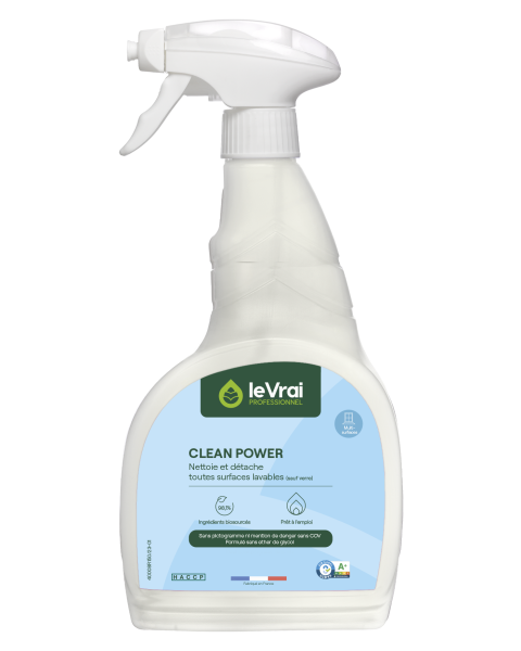 Le vrai professionnel clean power détachant multi usages Pulvérisateur 750ML Accueil